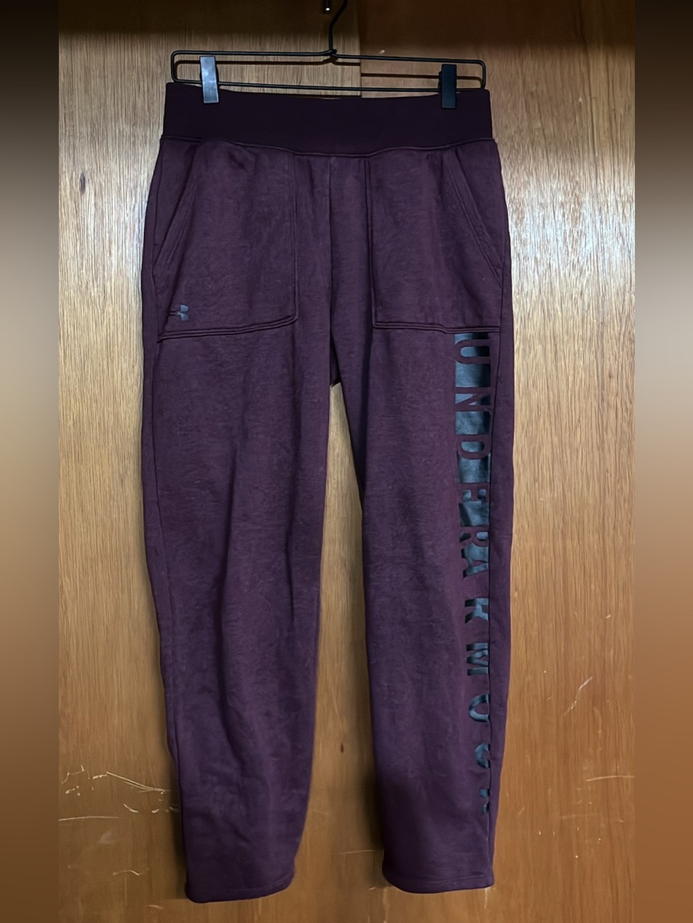 Under Armour women’s sweatpant joggers, medium, plum